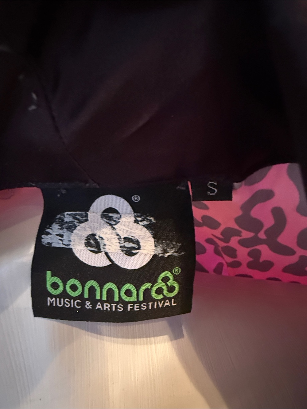 Bonnaroo Robe Rage Pink Leopard Satin Robe COVID 2020 unique rare - Picture 4 of 4